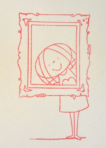 Clearstamp photo frame print